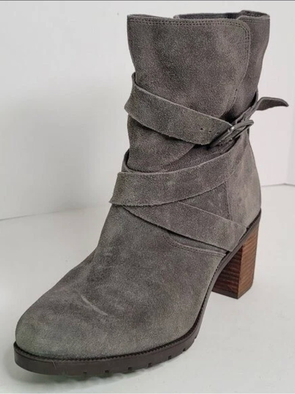 CLARKS Malvet Doris, Dark Grey Suede Sz 7